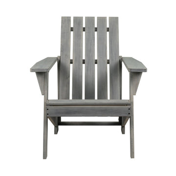 Irving Outdoor Patio Modern Acacia Wood Adirondack Chair - JONATHAN Y